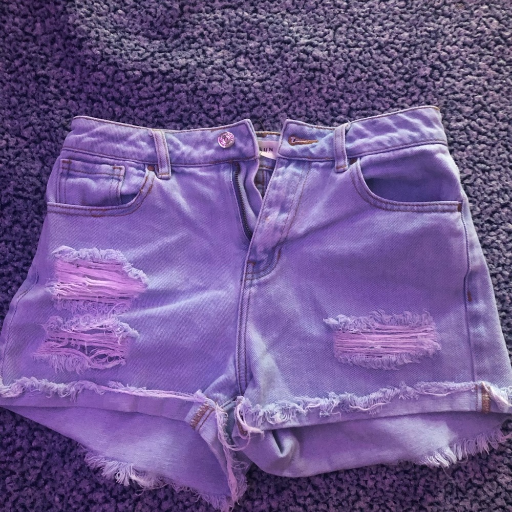 Pacsun jean mom shorts.